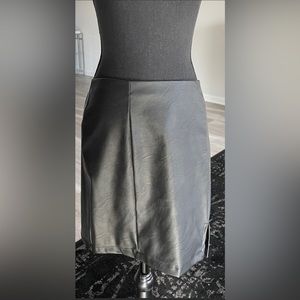 Faux Leather Mini Skirt